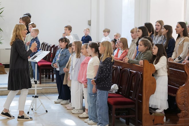 Misa zahvalnica Katoličke osnovne škole Svete Uršule u varaždinskoj katedrali